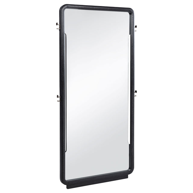 Tampa Furniture Outlet - Coaster - Leandro 76-inch Full Length Floor Mirror Burnished Black - 222498