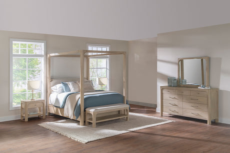 Tampa Furniture Outlet - Coaster - Solano 4-piece California King Bedroom Set Weathered Mango - 222520KW-S4