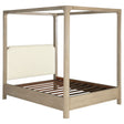 Tampa Furniture Outlet - Coaster - Solano 83-inch California King Canopy Bed Weathered Mango - 222520KW