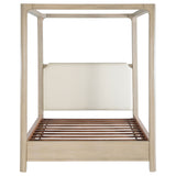 Solano 83-inch California King Canopy Bed Weathered Mango
