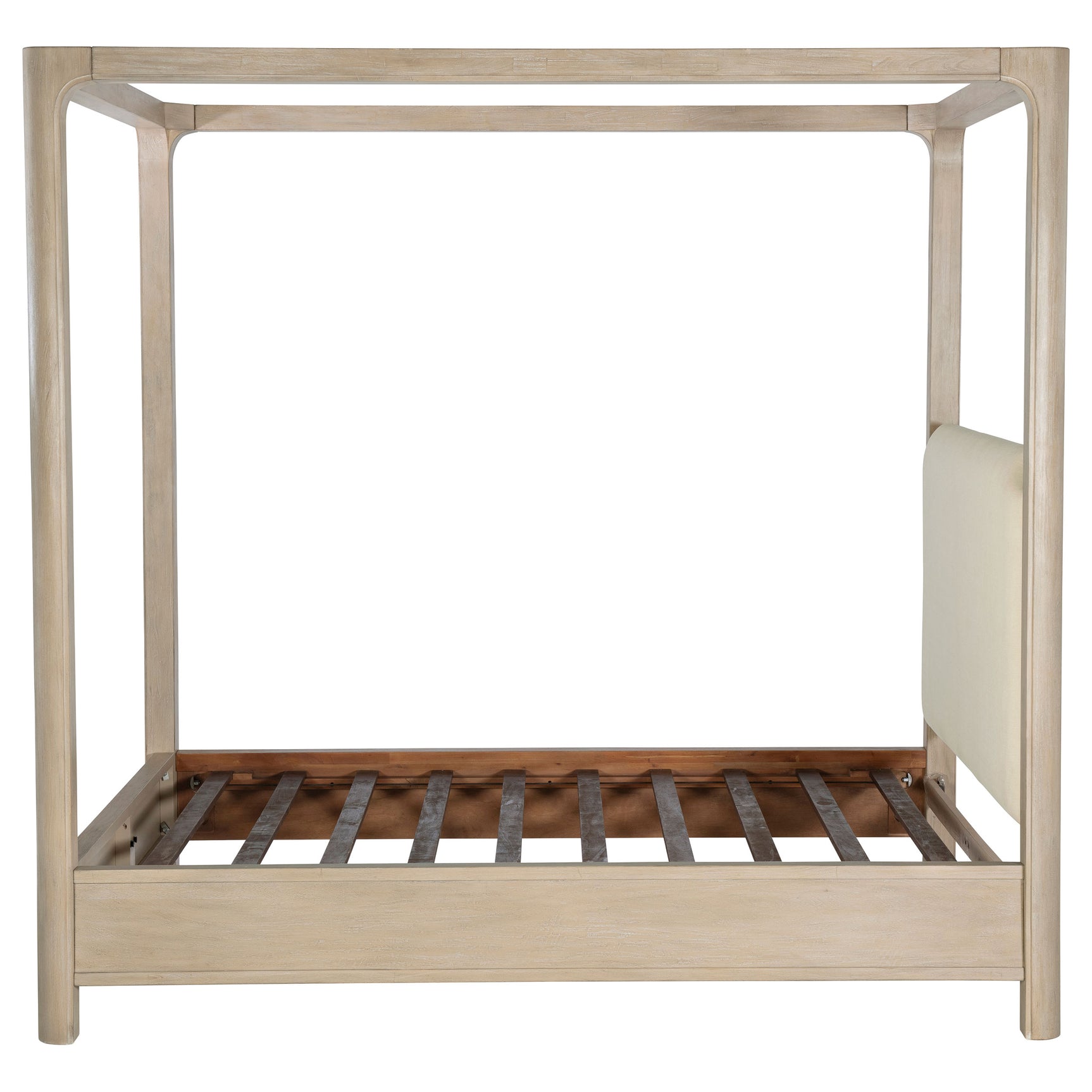 Solano 83-inch California King Canopy Bed Weathered Mango
