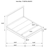 Solano 56-inch Eastern King Panel Bed Weathered Mango