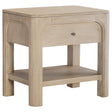 Tampa Furniture Outlet - Coaster - Solano 1-drawer Nightstand Bedside Table Weathered Mango - 222522