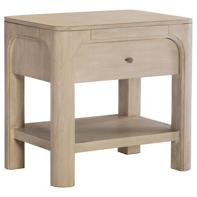Tampa Furniture Outlet - Coaster - Solano 1-drawer Nightstand Bedside Table Weathered Mango - 222522