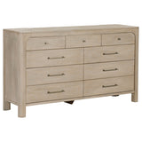 Tampa Furniture Outlet - Coaster - Solano 9-drawer Bedroom Dresser Cabinet Weathered Mango - 222523