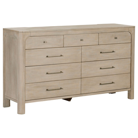 Tampa Furniture Outlet - Coaster - Solano 9-drawer Bedroom Dresser Cabinet Weathered Mango - 222523
