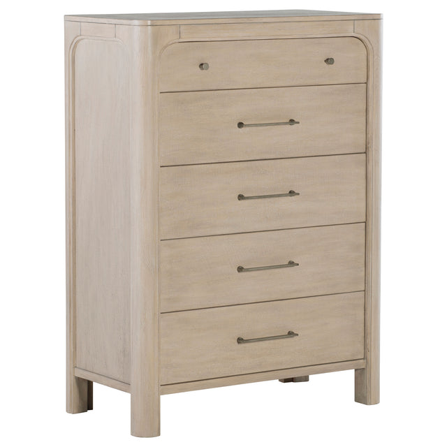 Tampa Furniture Outlet - Coaster - Solano 5-drawer Bedroom Chest of Drawers Weathered Mango - 222525