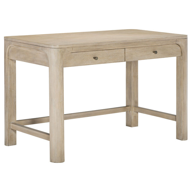 Tampa Furniture Outlet - Coaster - Solano 2-drawer Makeup Table Vanity Desk Weathered Mango - 222527