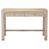 Solano 2-drawer Makeup Table Vanity Desk Weathered Mango