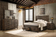 Tampa Furniture Outlet - Coaster - Woodmont 4-piece California King Bedroom Set Golden Brown - 222631KW-S4