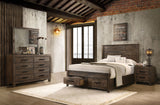 Tampa Furniture Outlet - Coaster - Woodmont 4-piece California King Bedroom Set Golden Brown - 222631KW-S4