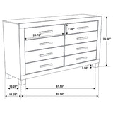 Woodmont 5-piece California King Bedroom Set Golden Brown - Tampa Furniture Outlet