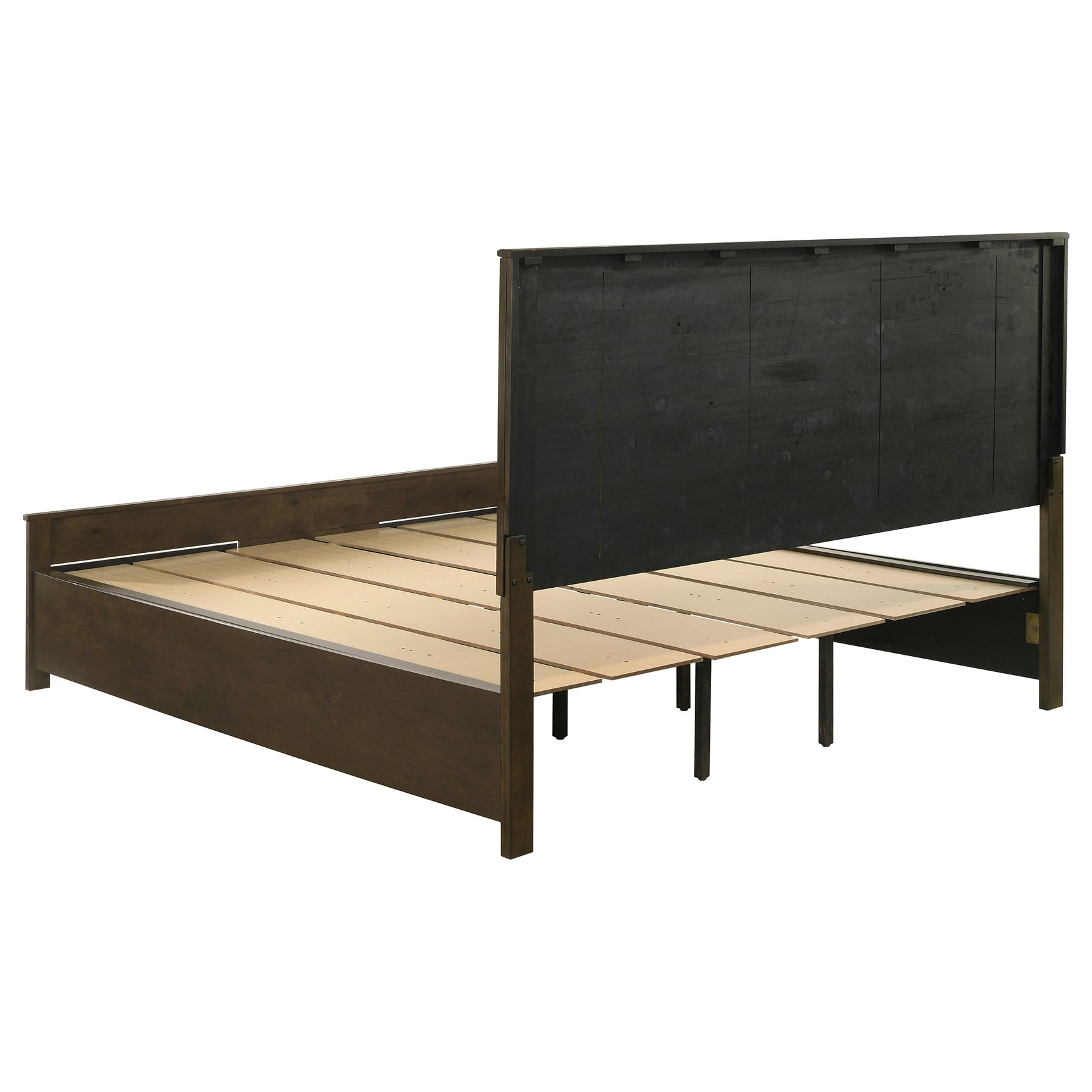 Woodmont California King Storage Bed Rustic Golden Brown - Tampa Furniture Outlet