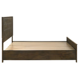 Woodmont California King Storage Bed Rustic Golden Brown - Tampa Furniture Outlet