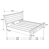 Woodmont California King Storage Bed Rustic Golden Brown - Tampa Furniture Outlet