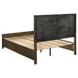 Woodmont Wood Queen Storage Panel Bed Rustic Golden Brown - Tampa Furniture Outlet