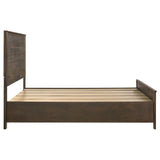 Woodmont Wood Queen Storage Panel Bed Rustic Golden Brown - Tampa Furniture Outlet