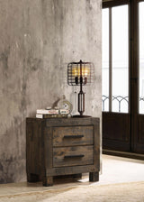 Woodmont 2-drawer Nightstand Rustic Golden Brown - Tampa Furniture Outlet