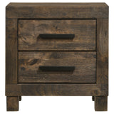 Woodmont 2-drawer Nightstand Rustic Golden Brown - Tampa Furniture Outlet
