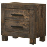 Woodmont 2-drawer Nightstand Rustic Golden Brown - Tampa Furniture Outlet