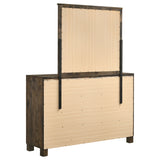 Woodmont 8-drawer Dresser with Mirror Rustic Golden Brown - Tampa Furniture Outlet