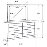 Woodmont 8-drawer Dresser with Mirror Rustic Golden Brown - Tampa Furniture Outlet
