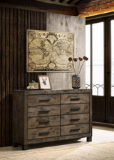 Woodmont 8-drawer Dresser Rustic Golden Brown - Tampa Furniture Outlet