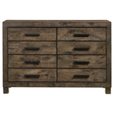 Woodmont 8-drawer Dresser Rustic Golden Brown - Tampa Furniture Outlet