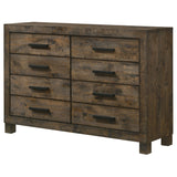 Woodmont 8-drawer Dresser Rustic Golden Brown - Tampa Furniture Outlet