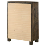Woodmont 5-drawer Bedroom Chest Rustic Golden Brown - Tampa Furniture Outlet