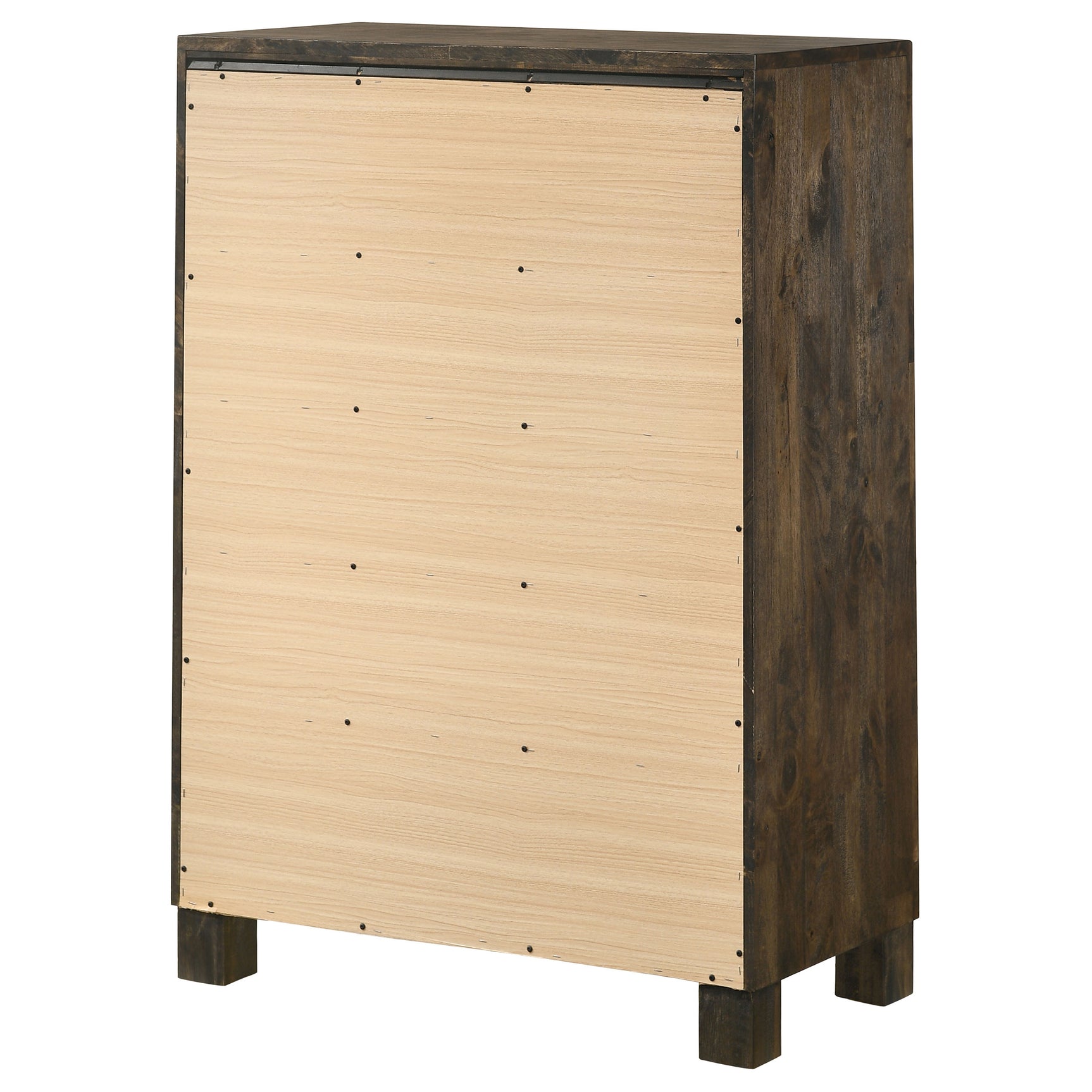 Woodmont 5-drawer Bedroom Chest Rustic Golden Brown - Tampa Furniture Outlet