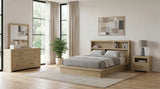 Tampa Furniture Outlet - Coaster - Hendricks 4-piece Queen Bedroom Set Light Oak - 222650Q-S4