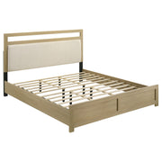 Tampa Furniture Outlet - Coaster - Hendricks California King Panel Headboard Platform Bed Light Oak - 222651KW