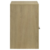 Hendricks 1-drawer Nightstand Bedside Table with Cubby Light Oak