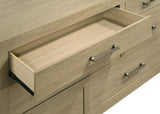 Hendricks 6-drawer Bedroom Dresser Storage Cabinet Light Oak