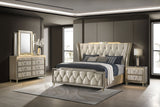 Tampa Furniture Outlet - Coaster - Lorient 4-piece Queen Bedroom Set Ivory and Camel - 222661Q-S4