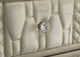 Lorient 8-drawer LED Dresser with Mirror Ivory and Camel