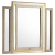 Tampa Furniture Outlet - Coaster - Lorient LED Dresser Mirror Ivory and Camel - 222664