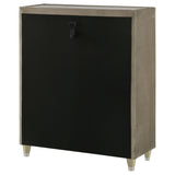 Lorient 5-drawer LED Chest of Drawers Ivory and Camel