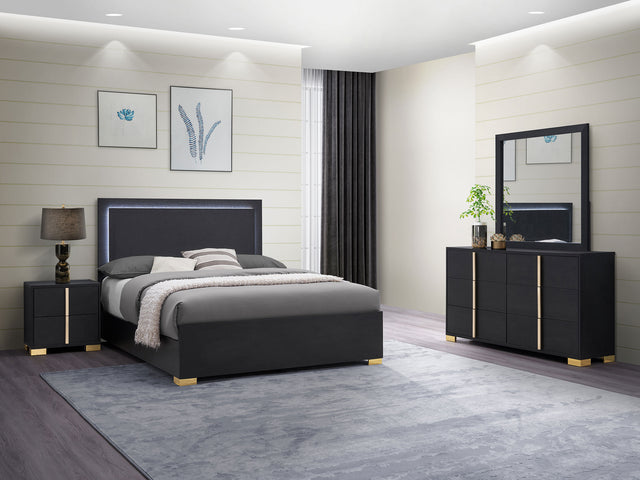 Tampa Furniture Outlet - Coaster - Marceline 4-piece Full Bedroom Set Black - 222831F-S4