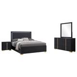 Marceline 4-piece Full Bedroom Set Black - Tampa Furniture Outlet