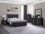 Tampa Furniture Outlet - Coaster - Marceline 5-piece Eastern King Bedroom Set Black - 222831KE-S5