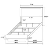 Marceline 5-piece Eastern King Bedroom Set Black - Tampa Furniture Outlet