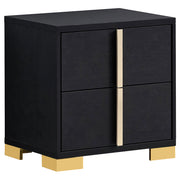 Tampa Furniture Outlet - Coaster - Marceline 2-drawer Nightstand Black - 222832