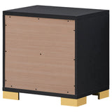 Marceline 2-drawer Nightstand Black - Tampa Furniture Outlet