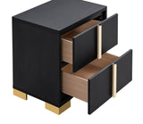 Marceline 2-drawer Nightstand Black - Tampa Furniture Outlet