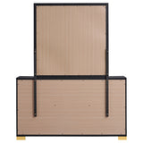 Marceline 6-drawer Dresser with Mirror Black - Tampa Furniture Outlet