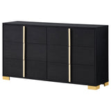 Marceline 6-drawer Dresser Black - Tampa Furniture Outlet