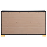 Marceline 6-drawer Dresser Black - Tampa Furniture Outlet