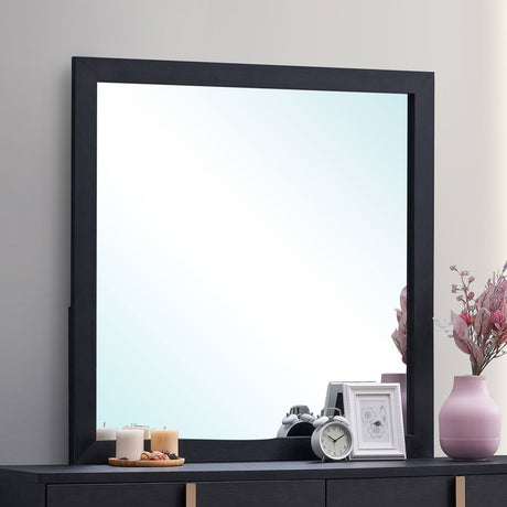 Marceline Dresser Mirror Black - Tampa Furniture Outlet